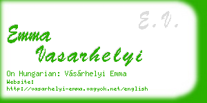 emma vasarhelyi business card