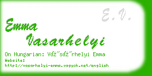 emma vasarhelyi business card